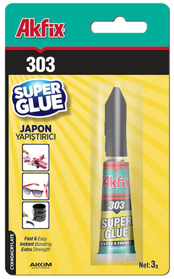 Super klijai "Akfix 303", 3 pak x 12 vnt.